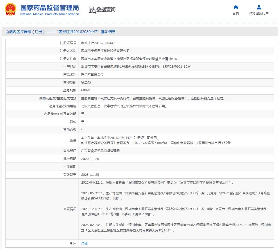 安保小兒持續(xù)正壓通氣系統 689-B（空氧混合儀）